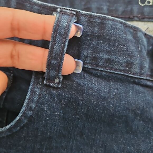 Calvin Klein Men Slim Fit Jeans 38×32 Dark Blue Washed - Picture 7 of 16